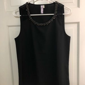 Black studded tank top